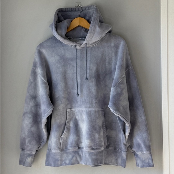 Aritzia TNA Cozy AF Fleece Tie Dye Boyfriend Hoodie Sweatshirt